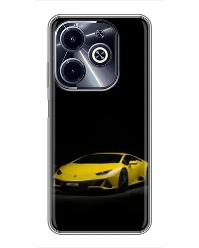 Чохол для Infinix Hot 40i з картинкою «Lamborghini жовтий акцент» Чохол для Infinix Hot 40i з картинкою «Lamborghini жовтий акцент»
