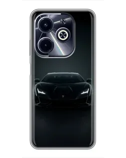 Чохол для Infinix Hot 40i з картинкою «Чорний Lamborghini Aventador» Чохол для Infinix Hot 40i з картинкою «Чорний Lamborghini Aventador»