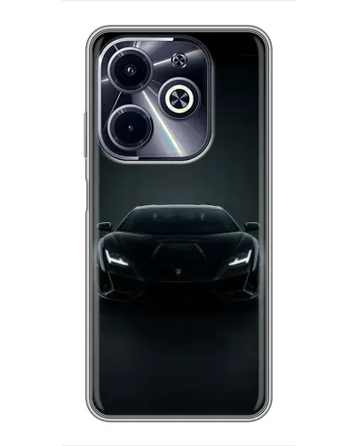 Чохол для Infinix Hot 40i з картинкою «Чорний Lamborghini Aventador» Чохол для Infinix Hot 40i з картинкою «Чорний Lamborghini Aventador»