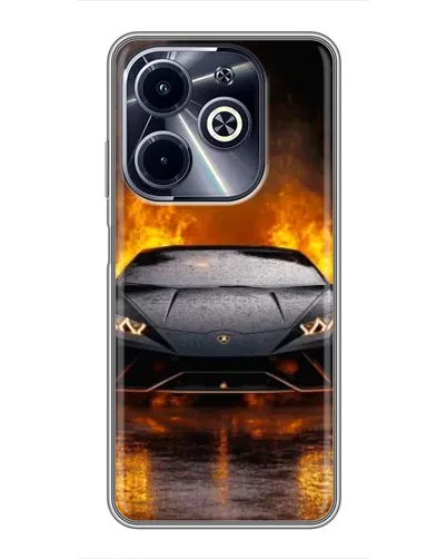Чохол для Infinix Hot 40i з картинкою «Lamborghini у вогні» Чохол для Infinix Hot 40i з картинкою «Lamborghini у вогні»