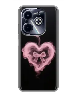 Чехол для Infinix Hot 40i с картинкой «Дымчатое сердце»