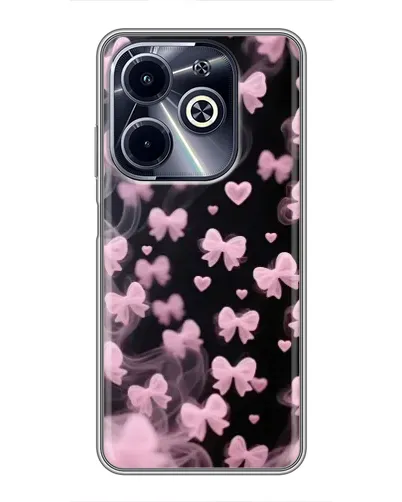 Чехол для Infinix Hot 40i с картинкой «Неоновое кружево»