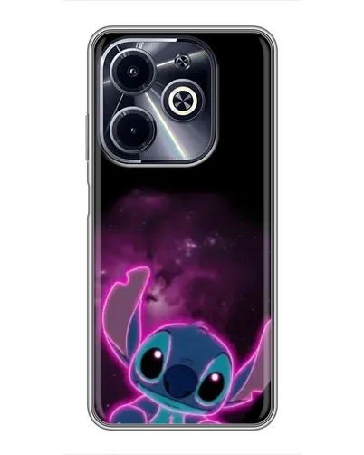 Чехол для Infinix Hot 40i с картинкой «Неоновый Stitch»