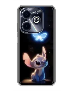 Чехол для Infinix Hot 40i с картинкой «Сияющий Стич»