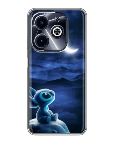 Чехол для Infinix Hot 40i с картинкой «Лунная ночь Стича»