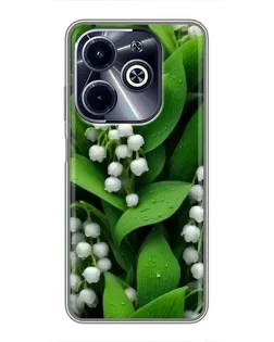 Чохол для Infinix Hot 40i з картинкою «Конвалії в зелені» Чохол для Infinix Hot 40i з картинкою «Конвалії в зелені»