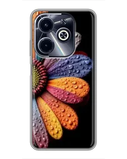 Чохол для Infinix Hot 40i з картинкою «Райдужна квітка» Чохол для Infinix Hot 40i з картинкою «Райдужна квітка»