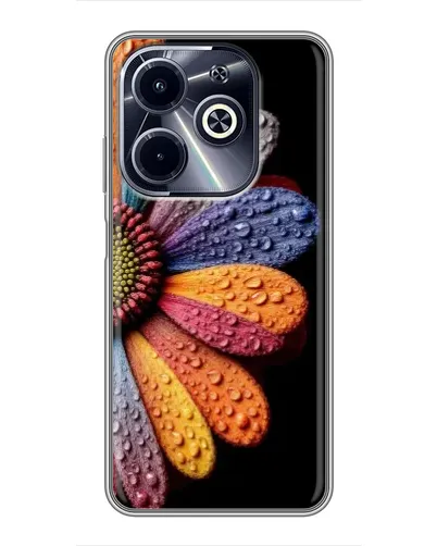 Чохол для Infinix Hot 40i з картинкою «Райдужна квітка» Чохол для Infinix Hot 40i з картинкою «Райдужна квітка»