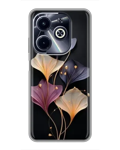 Чохол для Infinix Hot 40i з картинкою «Лілові квіти грації» Чохол для Infinix Hot 40i з картинкою «Лілові квіти грації»