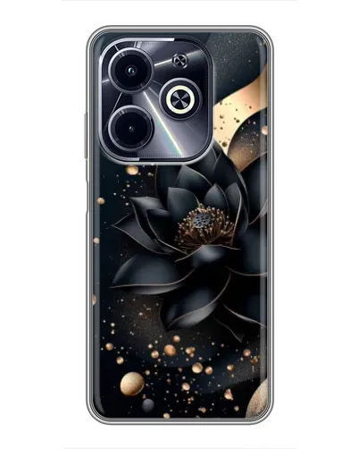 Чохол для Infinix Hot 40i з картинкою «Чорний лотос» Чохол для Infinix Hot 40i з картинкою «Чорний лотос»