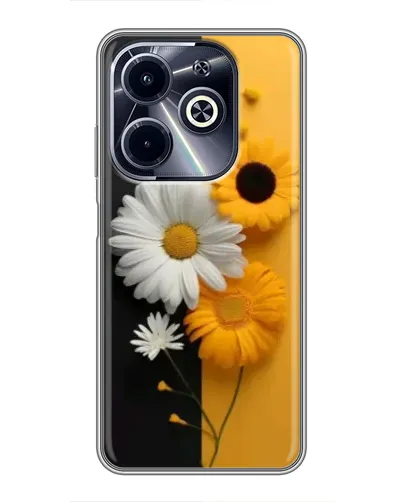 Чохол для Infinix Hot 40i з картинкою «Соняшник та ромашка» Чохол для Infinix Hot 40i з картинкою «Соняшник та ромашка»