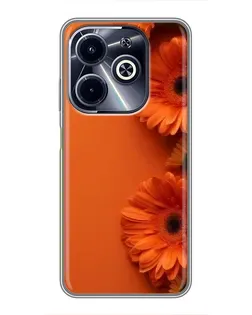 Чохол для Infinix Hot 40i з картинкою «Помаранчеві гербери» Чохол для Infinix Hot 40i з картинкою «Помаранчеві гербери»