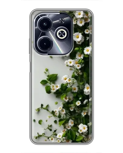 Чохол для Infinix Hot 40i з картинкою «Гілка дрібних білих квітів» Чохол для Infinix Hot 40i з картинкою «Гілка дрібних білих квітів»