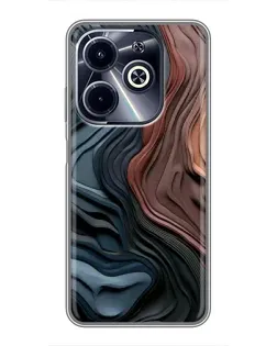 Чехол для Infinix Hot 40i с картинкой «Цветные волны каньона»