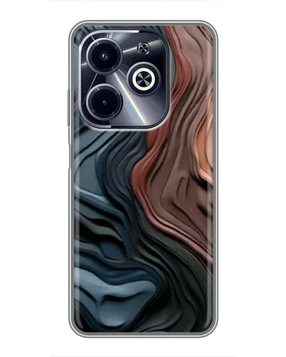 Чехол для Infinix Hot 40i с картинкой «Цветные волны каньона»
