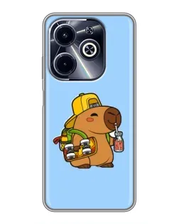 Чохол для Infinix Hot 40i з картинкою «Капібара на скейті» Чохол для Infinix Hot 40i з картинкою «Капібара на скейті»