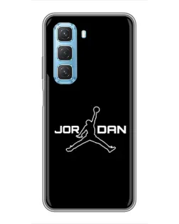 Чехол для Infinix Hot 50 5G с картинкой «Nike Pink Swirl»