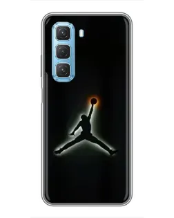 Чехол для Infinix Hot 50 5G с картинкой «Jordan Gradient Logo»