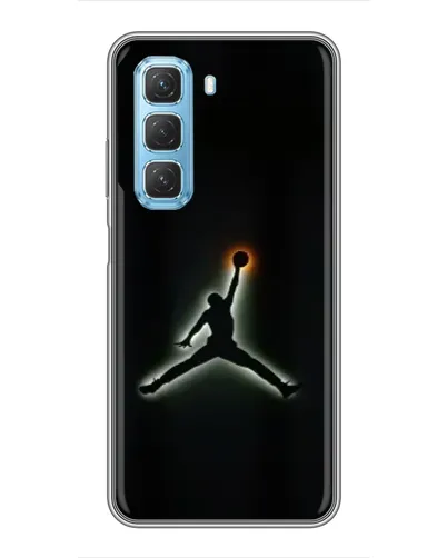 Чехол для Infinix Hot 50 5G с картинкой «Jordan Gradient Logo»