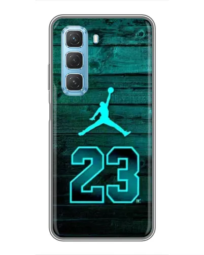 Чехол для Infinix Hot 50 5G с картинкой «Jordan Cyan 23»
