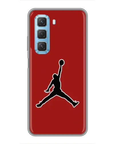 Чехол для Infinix Hot 50 5G с картинкой «Jordan Red Back»