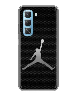 Чехол для Infinix Hot 50 5G с картинкой «Jordan Dark Carbon»