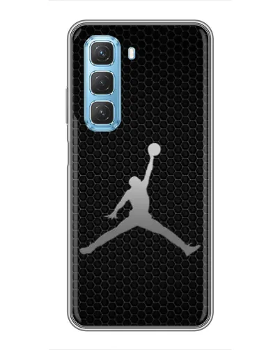 Чехол для Infinix Hot 50 5G с картинкой «Jordan Dark Carbon»