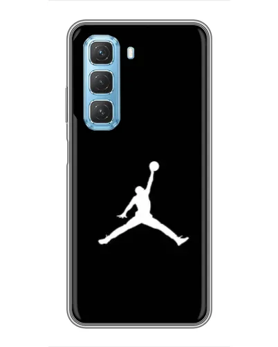 Чехол для Infinix Hot 50 5G с картинкой «Jordan Silhouette»