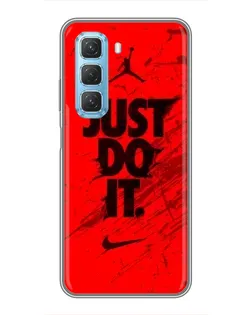 Чехол для Infinix Hot 50 5G с картинкой «Nike Just Do It»