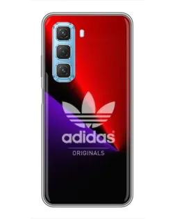 Чехол для Infinix Hot 50 5G с картинкой «Adidas Red Neon»