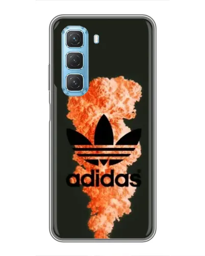 Чехол для Infinix Hot 50 5G с картинкой «Оранжевый дым Adidas» Чехол для Infinix Hot 50 5G с картинкой «Оранжевый дым Adidas»