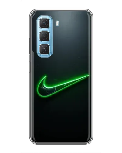 Чехол для Infinix Hot 50 5G с картинкой «Неоновый контур Nike» Чехол для Infinix Hot 50 5G с картинкой «Неоновый контур Nike»