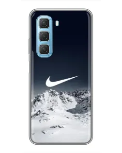 Чохол для Infinix Hot 50 5G з картинкою «Nike — зимові гори» Чохол для Infinix Hot 50 5G з картинкою «Nike — зимові гори»