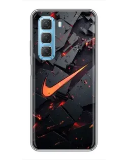 Чохол для Infinix Hot 50 5G з картинкою «Nike — ефект розломів» Чохол для Infinix Hot 50 5G з картинкою «Nike — ефект розломів»
