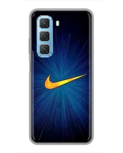 Чохол для Infinix Hot 50 5G з картинкою «Синій пульс Nike» Чохол для Infinix Hot 50 5G з картинкою «Синій пульс Nike»