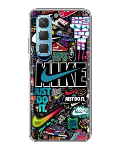 Чехол для Infinix Hot 50 5G с картинкой «Яркий коллаж Nike» Чехол для Infinix Hot 50 5G с картинкой «Яркий коллаж Nike»