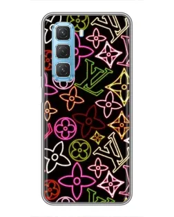 Чехол для Infinix Hot 50 5G с картинкой «Неоновый микс Nike»