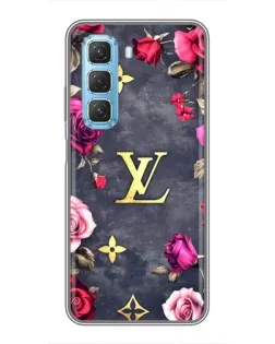 Чехол для Infinix Hot 50 5G с картинкой «Цветочный Louis Vuitton»