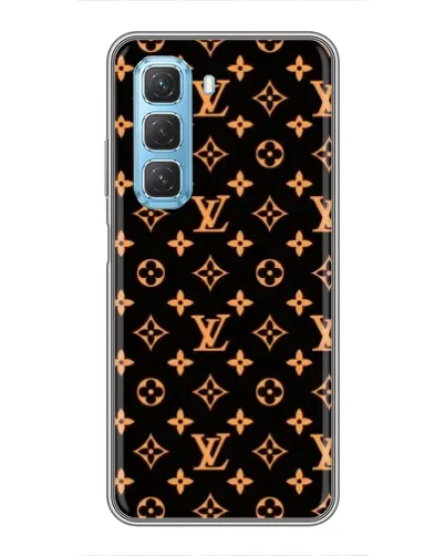 Чехол для Infinix Hot 50 5G с картинкой «Золотая монограмма LV» Чехол для Infinix Hot 50 5G с картинкой «Золотая монограмма LV»