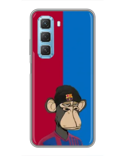 Чехол для Infinix Hot 50 5G с картинкой «Bored Ape — фанат Барсы» Чехол для Infinix Hot 50 5G с картинкой «Bored Ape — фанат Барсы»