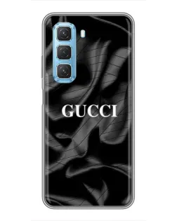 Чехол для Infinix Hot 50 5G с картинкой «Gucci — шелковые волны»