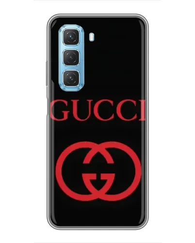 Чехол для Infinix Hot 50 5G с картинкой «Gucci — красный логотип» Чехол для Infinix Hot 50 5G с картинкой «Gucci — красный логотип»