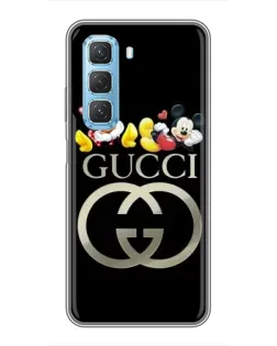 Чехол для Infinix Hot 50 5G с картинкой «Gucci — герои Disney»