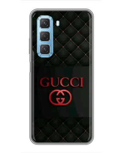 Чехол для Infinix Hot 50 5G с картинкой «Gucci — стеганый черный» Чехол для Infinix Hot 50 5G с картинкой «Gucci — стеганый черный»