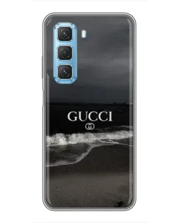 Чехол для Infinix Hot 50 5G с картинкой «Gucci — морской прибой»