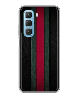 Чехол для Infinix Hot 50 5G с картинкой «Gucci — неоновая линия»