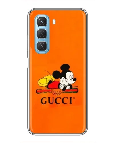 Чехол для Infinix Hot 50 5G с картинкой «Микки Маус Gucci — оранж» Чехол для Infinix Hot 50 5G с картинкой «Микки Маус Gucci — оранж»