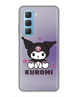 Чехол для Infinix Hot 50 5G с картинкой «Kuromi — фиолетовый арт»