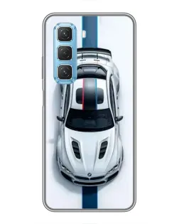 Чехол для Infinix Hot 50 5G с картинкой «Вид сверху — BMW M»