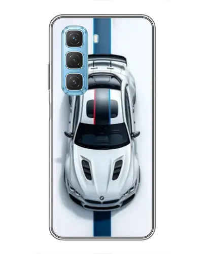Чехол для Infinix Hot 50 5G с картинкой «Вид сверху — BMW M»